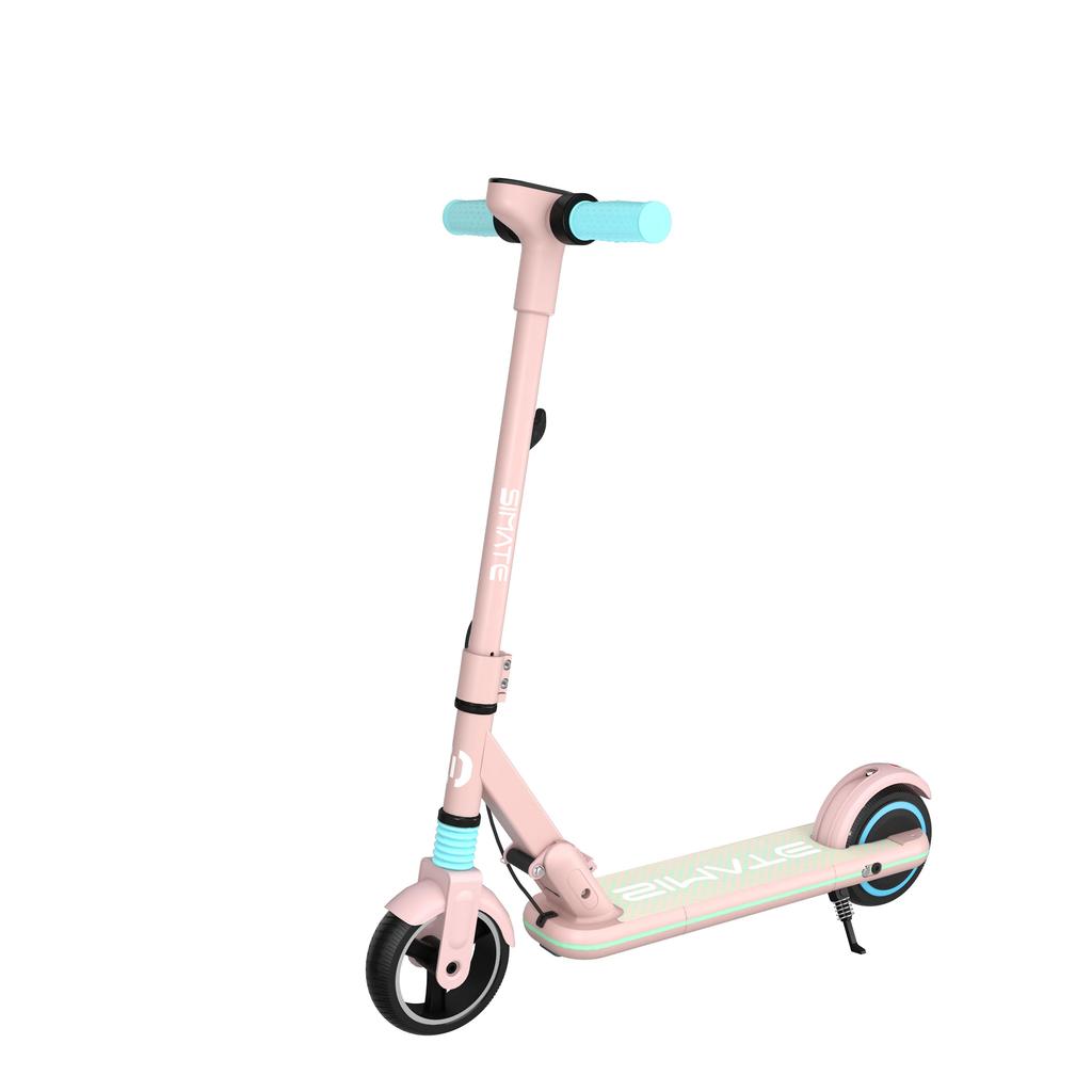 Simate S3 Safe Riding Electric Scooter For Children 130W Motor 70Kg Load Outdoor Play E-Scooter With Dual Braking System