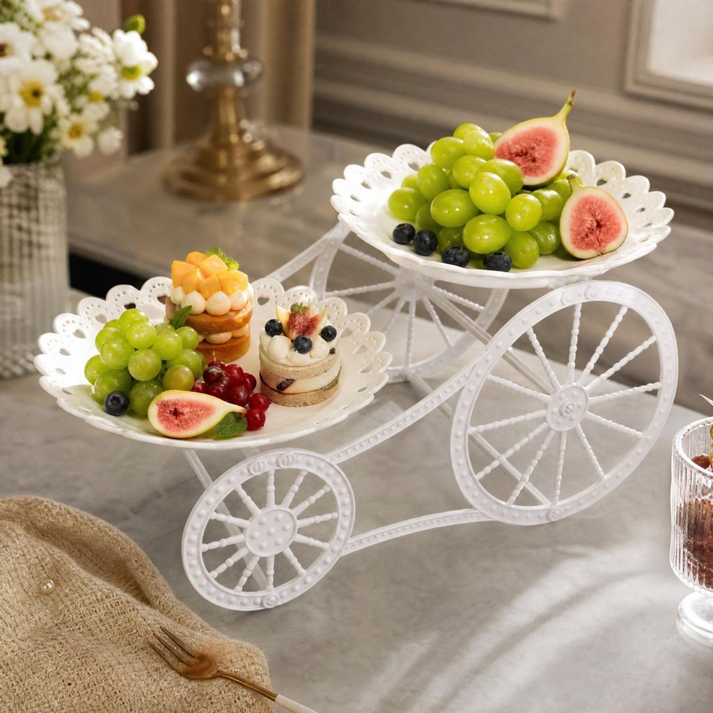 Vintage Carriage and Dessert Display Stand Centerpiece