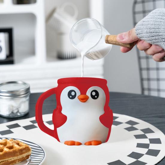 Ice Cream Cup Holder Penguin Shape Soda Beer Bottle 16 Oz Capacity Dessert Party Accessory Kitchenware
