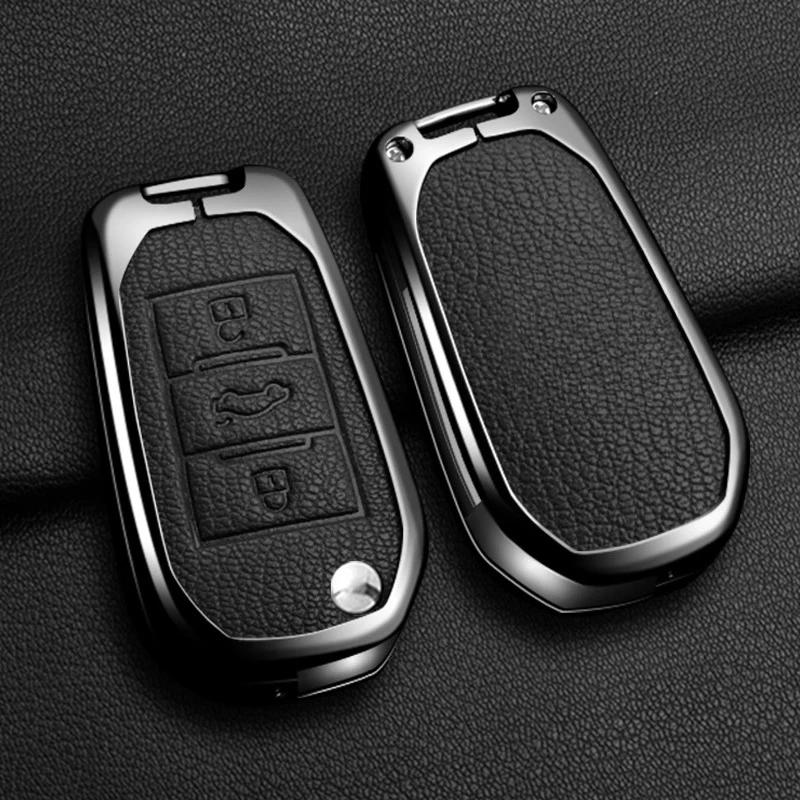 Key Case for Car Car Zinc Alloy Key Case Bag For Peugeot GTLine 207 307 407 208 308 408 508 2008 3008 4008 5008 RCZ Car Key Cha