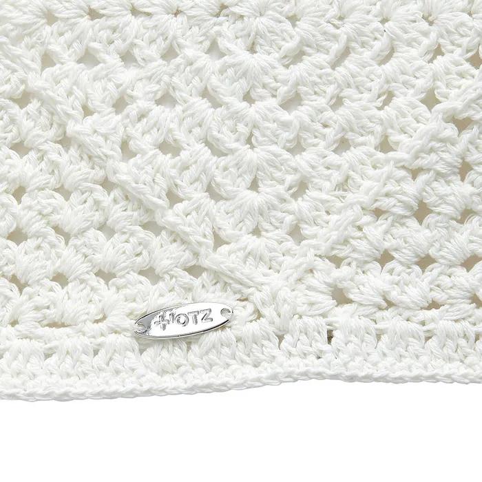 Knit Hair Scarf Ivory OZ62FA220I