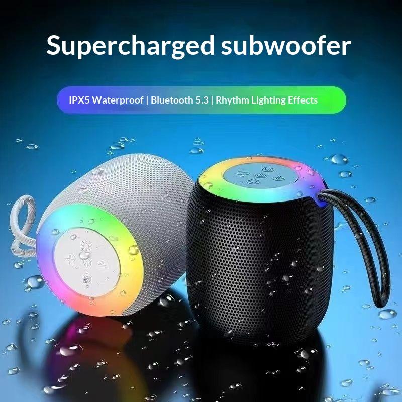 Mini Bluetooth Speaker with Lanyard Ultra Light Portable Mini Speaker for Backpacking Travel Home Daily Use