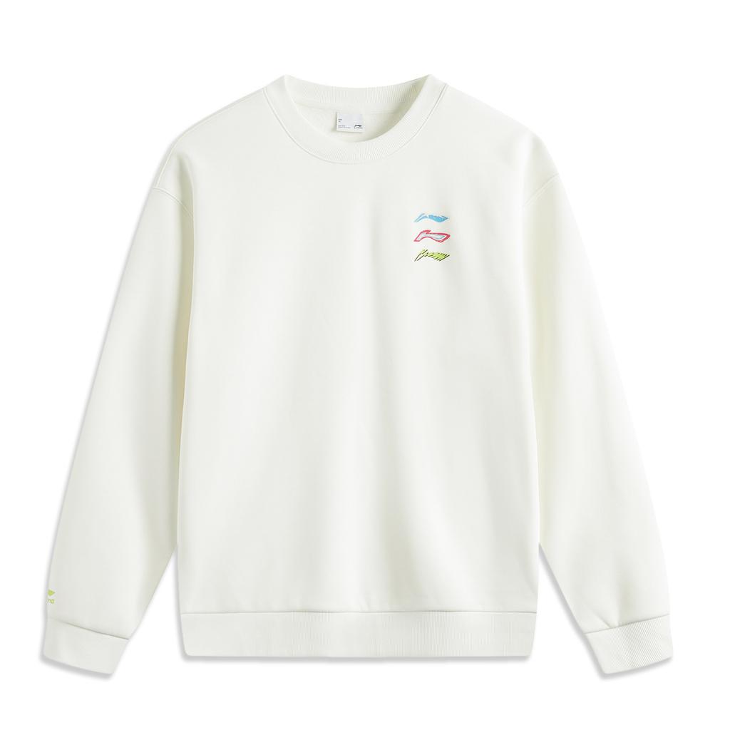 Li Ning Sports Life Collection Sweatshirt Unisex Ivory AWDUG03-2