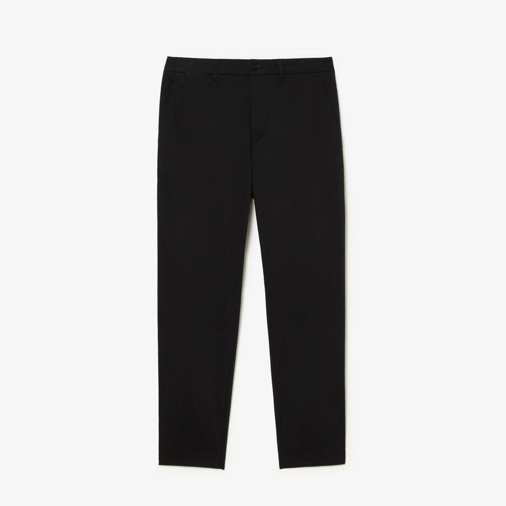 Lacoste Mens Cotton Stretch Tapered Chinos