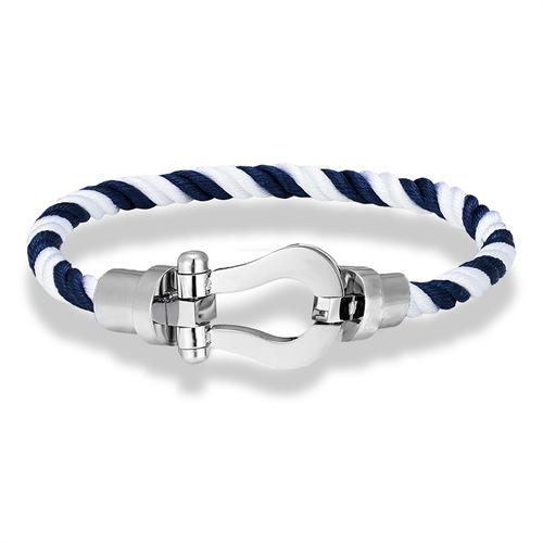 Nylonový náramek s přezkou ve tvaru podkovy Fred pro muže, ženy, páry, módní, ležérní