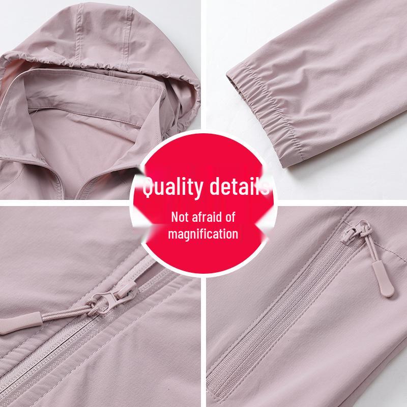 2026 Spring Fashion Sun Protection Jacket for Middle-Aged & Elderly Women - Lightweight, Stylish Summer Wear