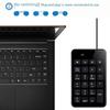 Compact Wired Numeric USB Keyboard for Accounting and Finance.