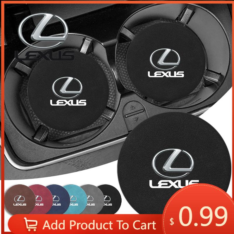 

Interior Stickers Car Leather Water Coaster Non-Slip Mat Car Bottle Holder Insert Pad For Lexus CT200H IS250 RX300 RX350 RX450H (LIGHT BLUE,1Pcs) светло-синий