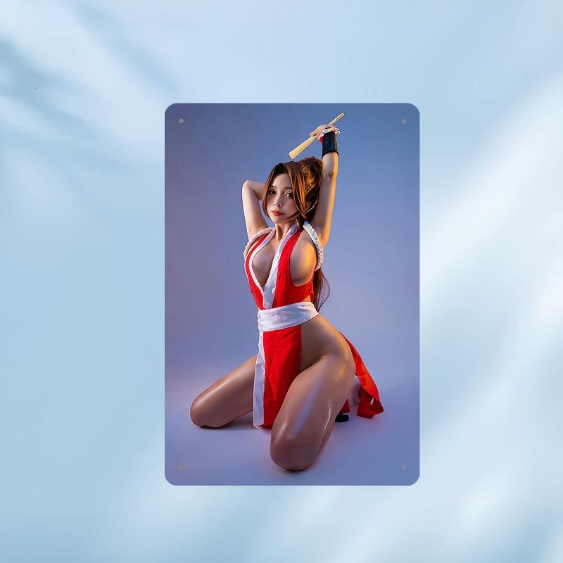 Pin-Up Girl Blechschilder, Garage Werkstatt Metalldekor 20x30cm