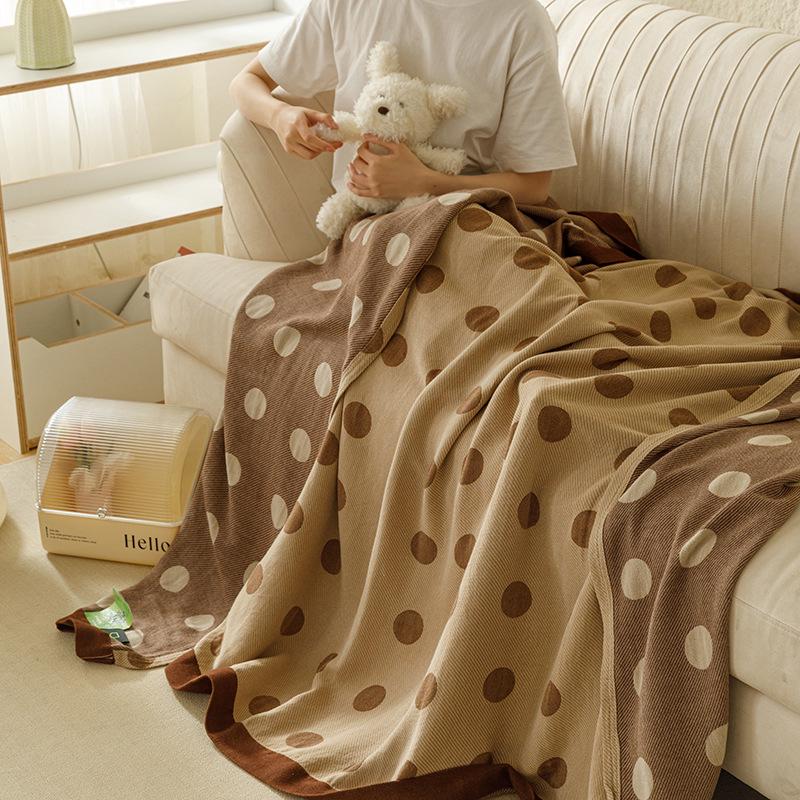 Couverture d'été légère en gaze de bambou-coton