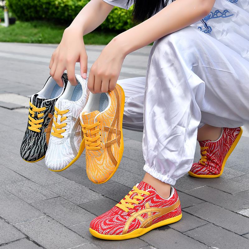 Parent-child tai chi shoes outdoor training shoes spring and autumn tai chi practice shoes martial arts morning exercise shoes beef tendon s