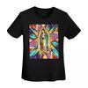 Our Lady Of Guadalupe Virgin Mary Mexican TShirt Women Short Sleeve T Shirts Crew Neck Clothes Cotton Summer Tees Streetwear