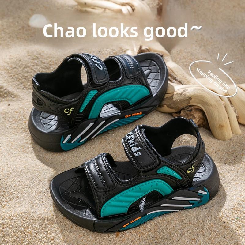Summer Kids Beach Shoes Pvc Soft Sole Non Slip Toddler Sandals For Girls Boys