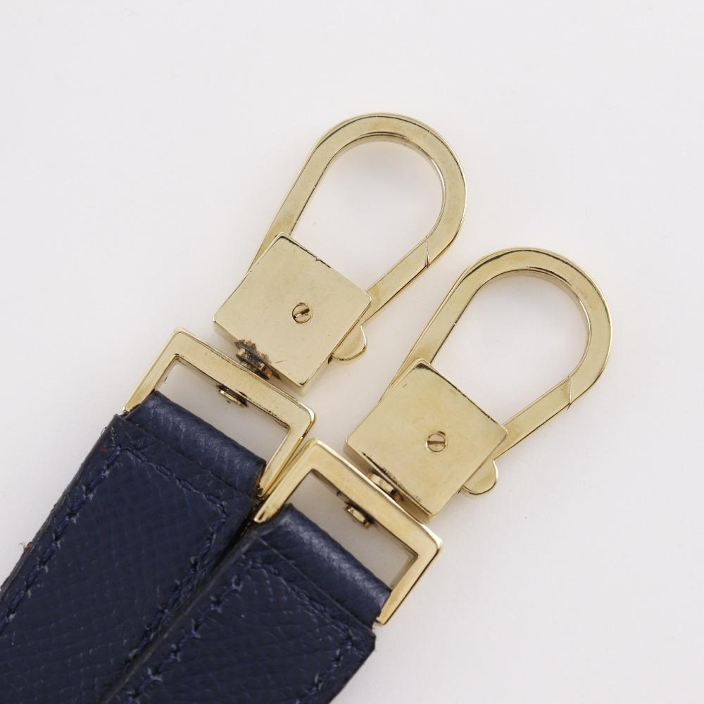 Celine 2WAYShoulder Handbag MC1739 Vintage Navy Blue Calfskin Women Used