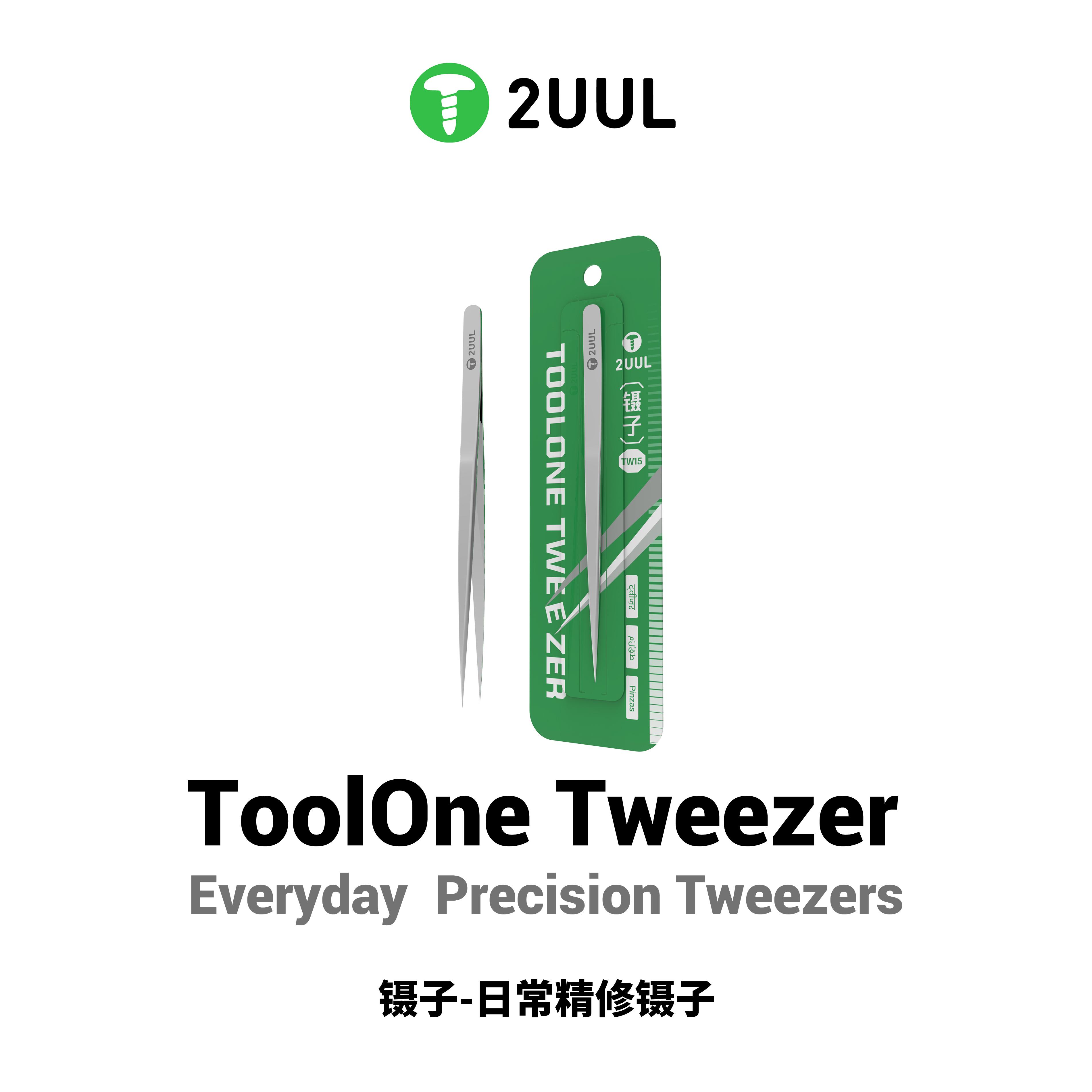 

2UUL everyday precision tweezers, designed specifically for mobile phone repair, fingerprint cable repair, and IC chip repair.