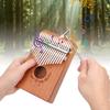 Kalimba Thumb Piano Mahogany Small Portable 17 Key for Beginner Music Instrument LTK17S(Natural )