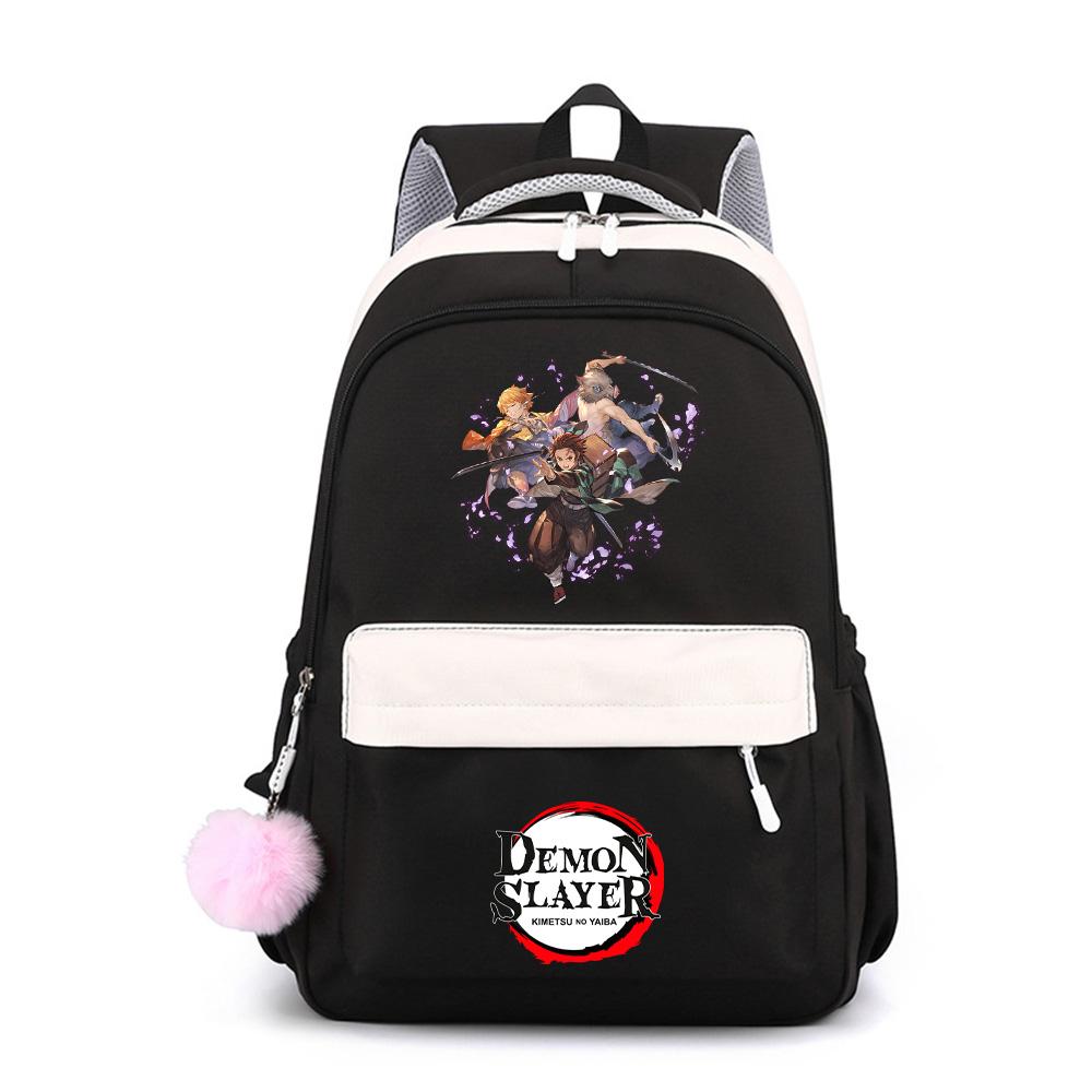 Anime Demon Slayer Printed Large Capacity Waterproof Backpack for Teenger Student Schoolbag Bookbag Gift Travel Bag