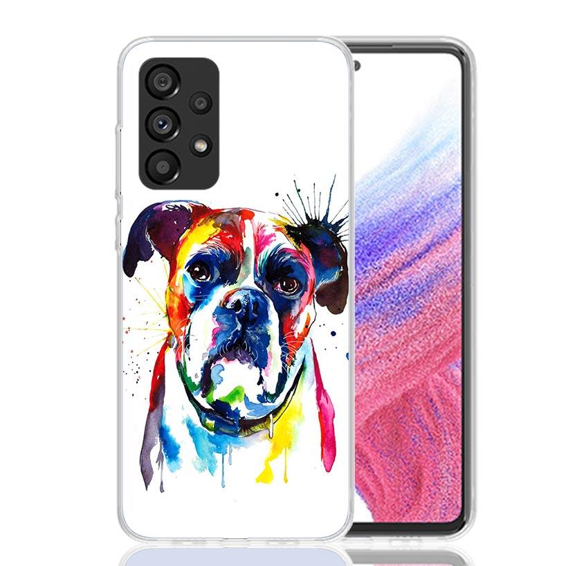 French Bulldog Dog Pug Case Phone Cover for Samsung Galaxy A17 A16 A15 A14 A13 A56 A55 A54 A53 A36 A35 A34 A33 A26 A25 A24 A23 A