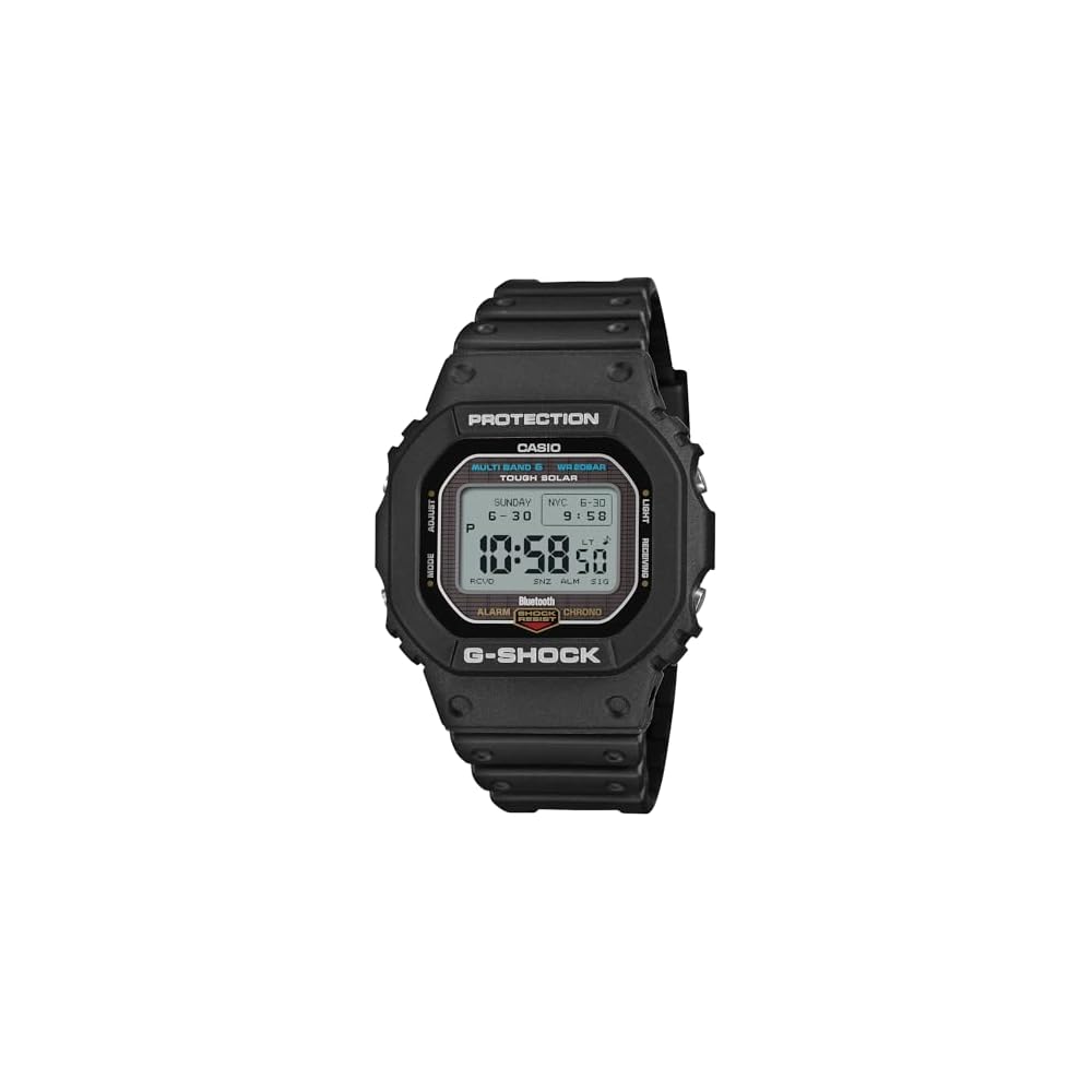 Casio G-Shock GW-BX5600-1JF Men s Black Bluetooth Solar Watch with MIP LCD and Eco-Friendly Materials