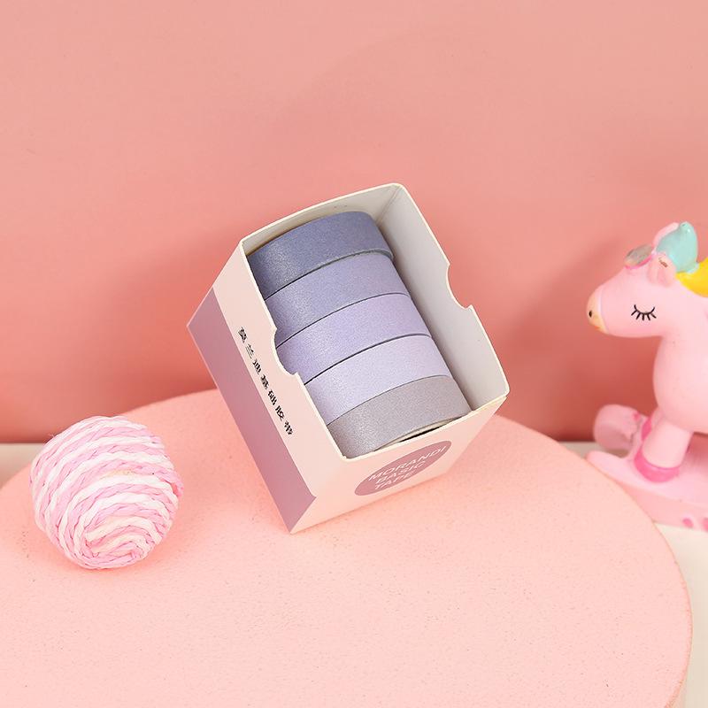 5 Rolls Decorative Tape for Handwritten Notebooks