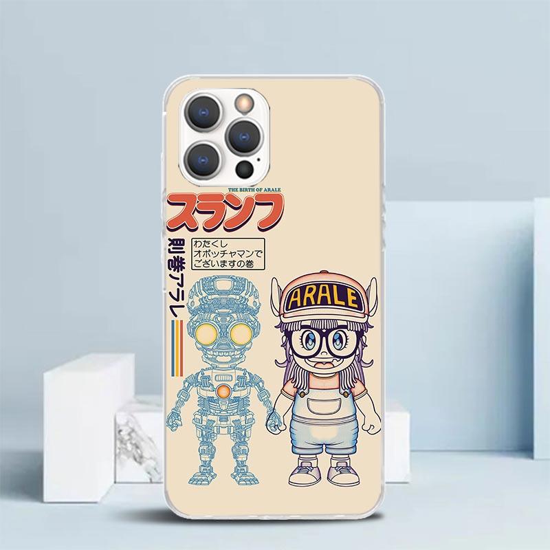 Arale Dr Slump Phone Case For IPhone 16 17 Air 16E 15 14 Plus 13 Mini 12 11 Pro Max 7 8 + SE 2020 Soft TPU Back Cover 16 17 Air