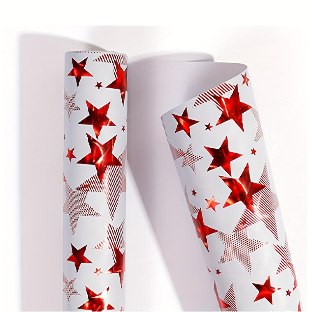 1 Stück Mini Bronzing Stern Geschenkpapierrolle - Retro Leichter Luxus Geschenktüte & Papier für DIY. Ideal für Geburtstage und Hochzeiten