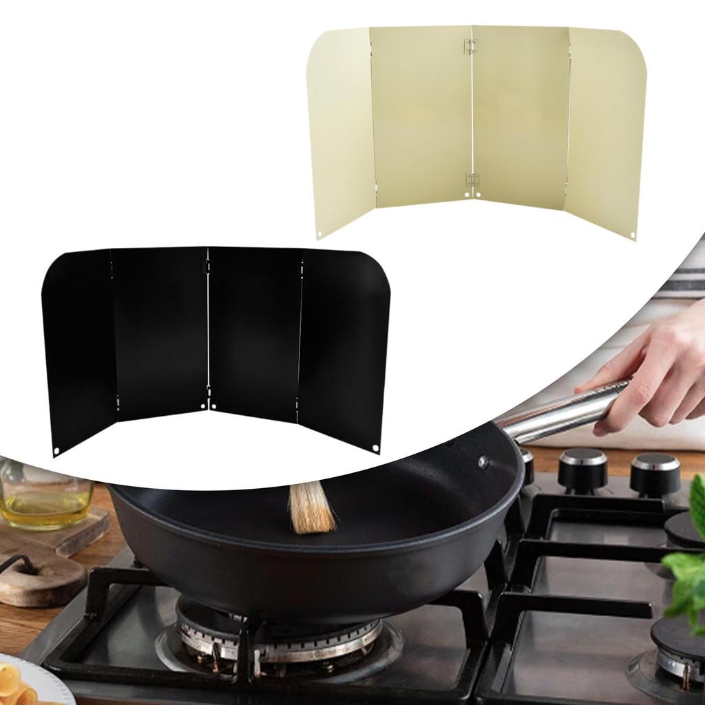 Kitchen Utensils Oil Splatter Screen Board Foldable Heat Insulation Oil Splatter Screen Oil Barrier for Frying Pan