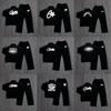 25 Streetwear Devil Island Reflective Letter Fleece Tracksuit Men Women High Street Casual Set