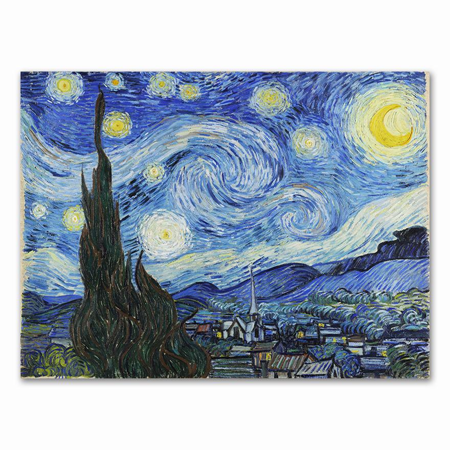 Van Gogh Oil Painting Posters Works Sunflower Apricot Abstract Canvas Art Print Painting Picture Wall Decoration Murals