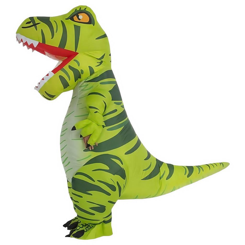 Halloween Kinder T-Rex aufblasbares Kostüm - Lustige Dinosaurier-Maskottchen für Partys