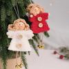 Christmas Tree Santa Claus Snowman Cloth Pendants Cute Figurines & Dolls Set of Accessories Small Decorations Ages 5-7