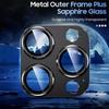 Titanium Black Metal Glass Camera Lens Screen Protector For iPhone 17 16 15 Pro Max 14 Plus 13 Protection Cover 15Pro 14Pro Accessory