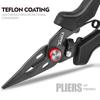 Stainless Steel Luya Pliers Multi-Functional Fish Control Device Anti-Rust Teflon Coating Small Mouth Fishing Pliers Cutting Lin