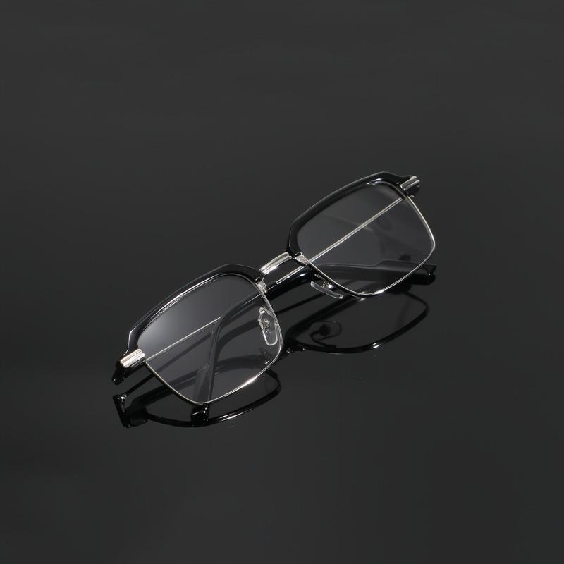 Pánské elegantní brýle s kovovým čtvercovým rámem – protimodré lehké, módní a odolné pro každodenní nošení, školu a kancelář