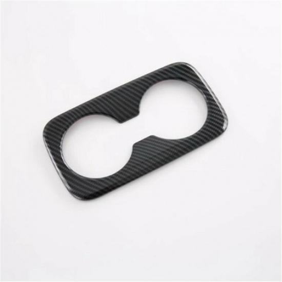 For KIA Sportage 2022-2024 Carbon Fiber Rear Water Cup Holder Frame Cover Trim