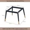 Square Rock Slab Dining Table Legs - Ceramic Tile, Marble Leg Brackets, Luxury Desk Stand Base
