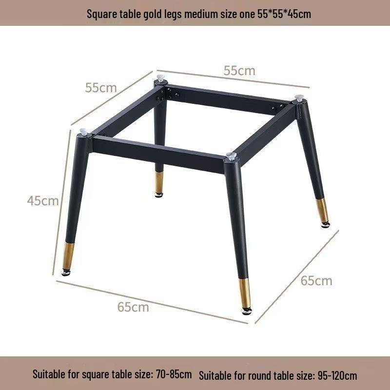 Square Rock Slab Dining Table Legs - Ceramic Tile, Marble Leg Brackets, Luxury Desk Stand Base