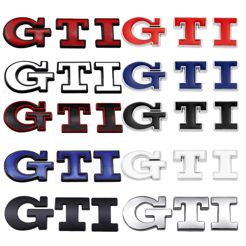 2026 Heiß Für VOLKSWAGEN VW 3D Metall Auto Kofferraum Aufkleber Kühlergrill Logo GTI Emblem Abzeichen Für Volkswagen Polo Golf 4 5 6 7 8 Mk4 Mk5 MK6