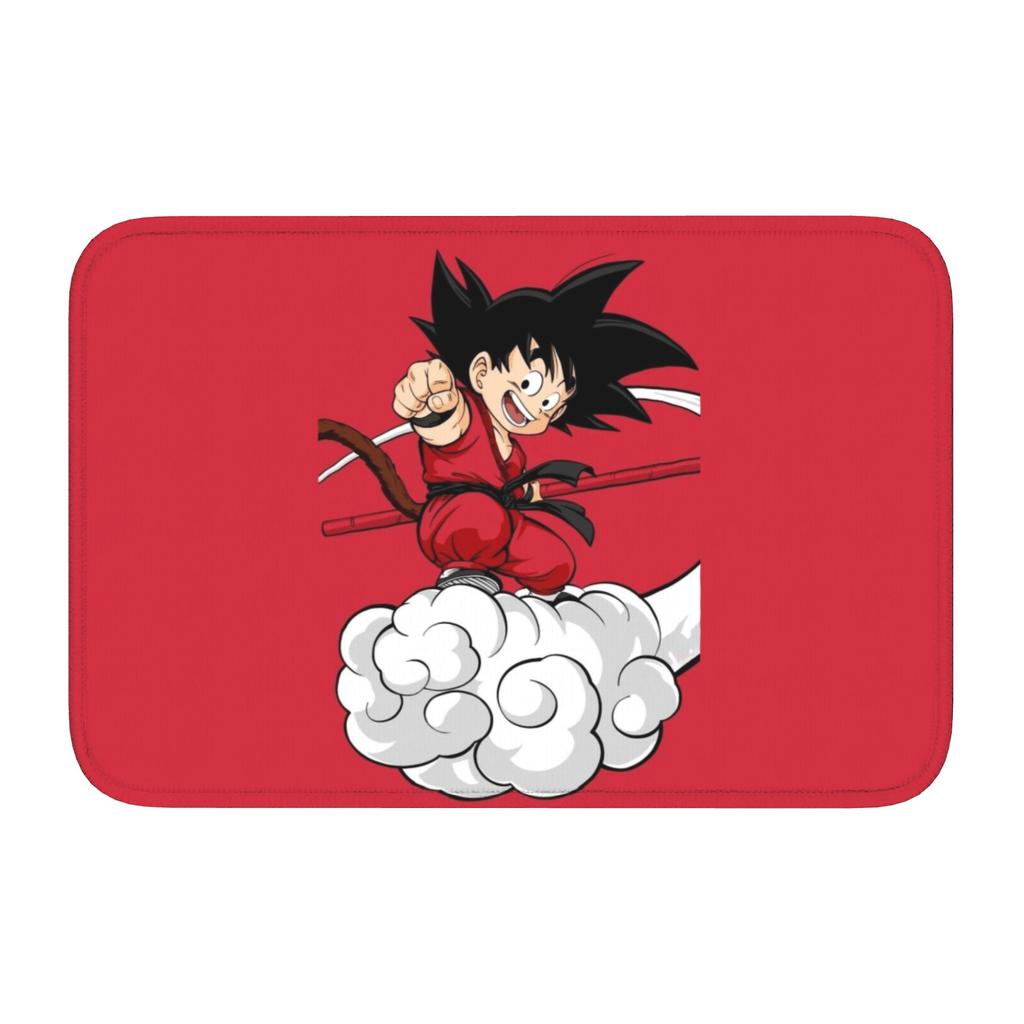 Custom Goku Anime Doormat Non-Slip Entrance Welcome Kitchen Bath Floor Door Mat Cute Cartoon Toilet Living Room Carpet Rug