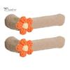 Door Lever Sleeve Set 2/4Pcs Flower Handle Cover, Anti-collision Knob Protector, Anti-Static Anti Static Cover Anti-Freeze for Home Office Bedroom