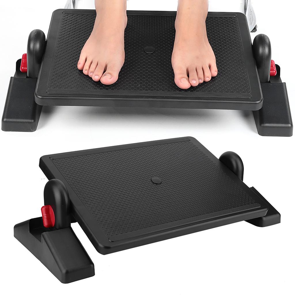 Portable Ergonomic Foot Pedal Rest Adjustable Height for Office Home Use