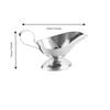 Handle Gravy Boat Server Silver Sauce Boat Durable Sauce Serving Dish  Salad Dressing