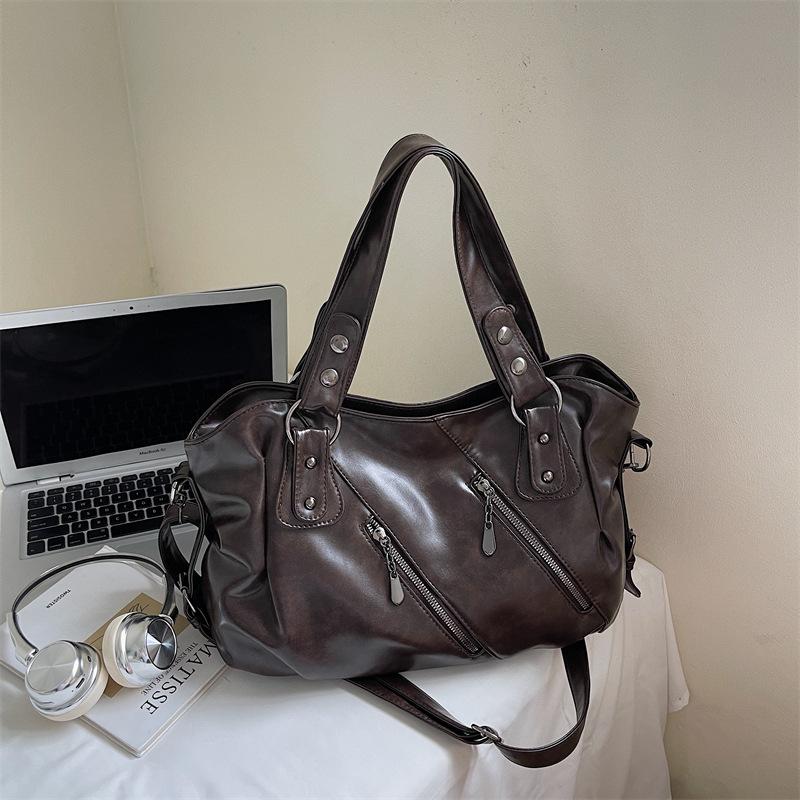 Large capacity bag New bag Women's fashion versatile messenger bag Casual shoulder tote handbag