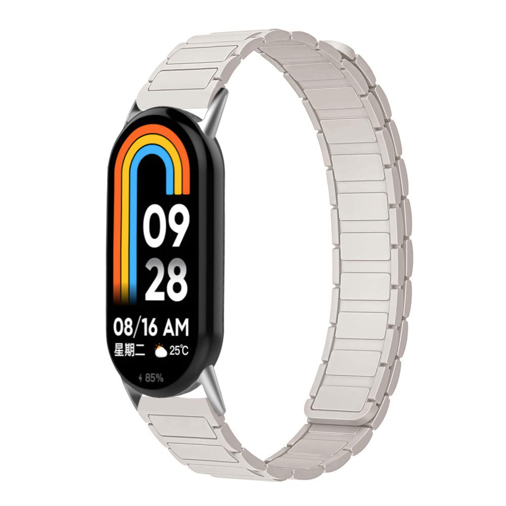 

Магнитный ремешок-петля для Mi Band 8 9, силиконовый спортивный ремешок для часов для Xiaomi MiBand 8 9 NFC Correa, металлический интерфейс браслета for Miband 8 звезда