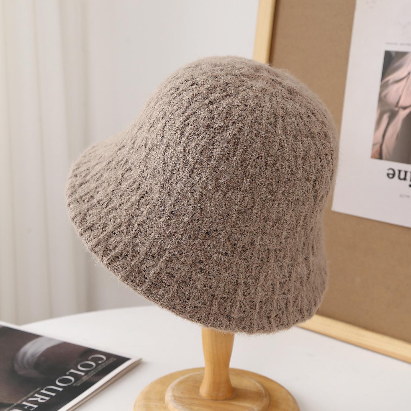 

New Fashion Vintage Bucket Hat for Women - Autumn Winter Fisherman Cap, Foldable Felt Wide Brim Hat, Retro Fashion Accessories 56-58cm хаки