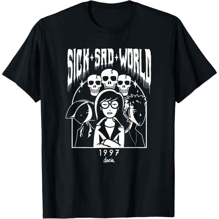 MTV Music Television Daria Group Shot Sick Sad World T-Shirt(1) S