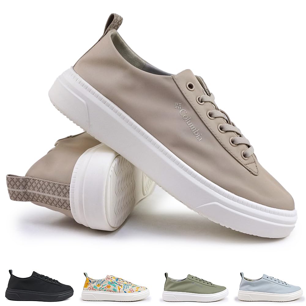 Columbia Myleage Rain II Waterproof Shoes Myleage Rain II Waterproof 010 Size Size Women's (YL3946), Lace-Up Sneakers, (Black), 24.5cm (US 7.5)