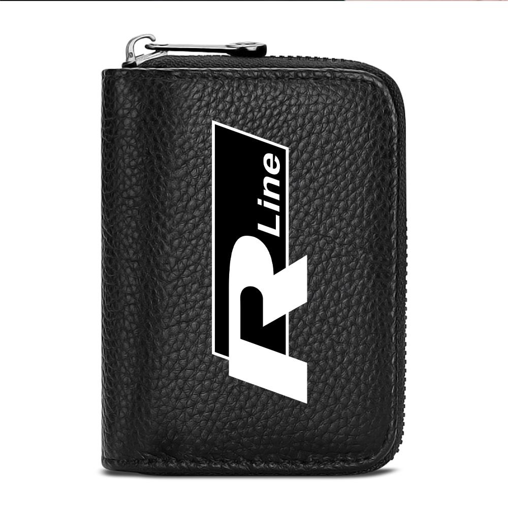 1 pièce Portefeuille de voyage multifonction Porte-billets carte d'identité Organisateur Porte-espèces Sac Pour Volkswagen Golf 7 5 4 6 Mk4 VW Tiguan Mk7 Qx0