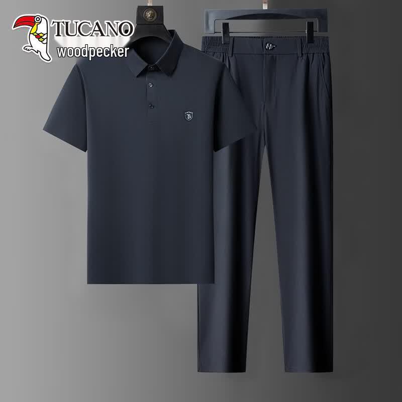 Tucano Men s Ice Silk Casual Summer Two-Piece Set 185/2XL