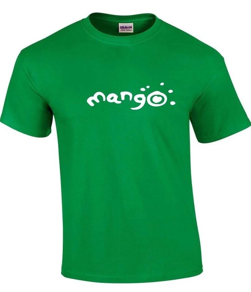 Mango Airlines White Logo South African Aviation Irish Green Cotton T-Shirt M